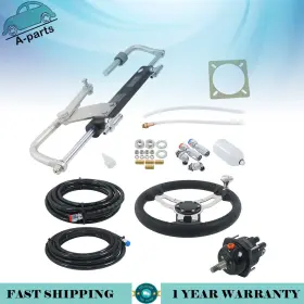 Apt32934 A-parts-a Boat Hydraulic Steering System Kit Marine Cylinder 90hp Outboard New