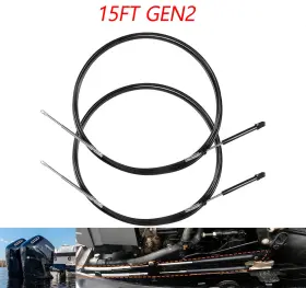 A2qp-2537 A2-auto 15ft Boat Throttle And Shift Cables For Mercury Gen2 4000a Controller Cc18915