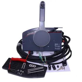703-48205-12-00 Aftermarket Push Throttle Remote Control Box 703 For Yamaha Outboard Side Mount 10 Pin Cable