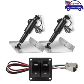 Aigo888 Aig00379 9 Inch X 12 Standard Trim Tab Kit 15101-104 Double Rocker Switch For Boat L 16 -25