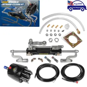 Aigo888 Aig00871 Boat Outboard 350hp Hydraulic Steering System Kit For Yamaha Suzuki Honda Nissan