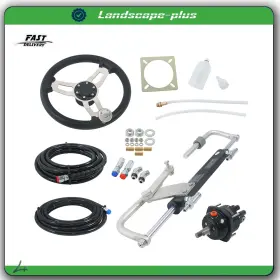 Ac3195269b All-carb 90hp Hydraulic Outboard Steering System Kit With 20ft High Strength Nylon Hose