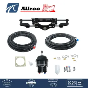 Allroo Alu4025306 26ft Boat Hydraulic Steering System Kit Marine Outboard 350hp