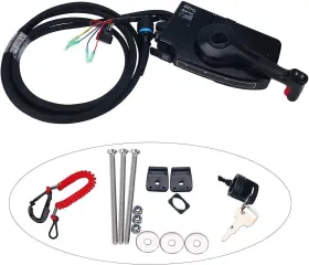 Amarine Made Ra-0025 Boat Motor Side Mount Remote Control Box With 14 Pin For Mercury Outboard Engine