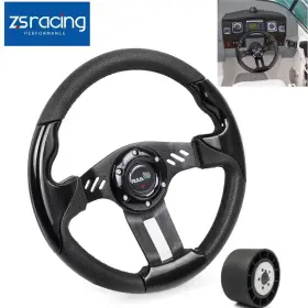 Stw033-bk Annx Qr045 13 Inch Boat Marine 3 Spoke Steering Wheel With 3/4 Axle Hub Adapter 6 Bolts Keyway Stw033-bk Annx Qr045 13 Inch Boat Marine 3 Spoke Steering Wheel With 3/4 Axle Hub Adapter 6 Bolts Keyway
