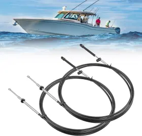 A3682 Atracypart 2x 19ft Outboard Throttle Shift Control Cable For Mercury Marine Force Cc17919