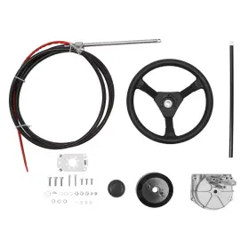 Ss13716 Attparts 16 Ft Feet Boat Rotary Steering System With Wheel Kit For Outboard Marine
