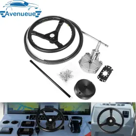Avenueue Ave00802 Outboard Rotary Steering System Kit For Yachts Fishing Boat And Other Watercraft