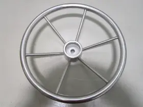 Gb459373237 Bayliner Vintage Boat Ship Stainless Steel 16 Inch Steering Wheel 6 Spokes Standard 3/4 Shaft