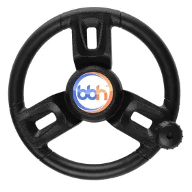 Bbh Fxp-01-kuankongxi-daibashou Universal Boat Steering Wheel With Knob 13-1/2 Inch Waterproof Pu Grip Cap