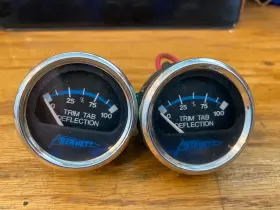 14568265 Bennett Marine Used Trim Tab Deflection Gauges 12v Only 2gauges