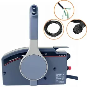 Boatcon Boat-703-48205-16-2 Side Mount Remote Control Box For Yamaha Outboard 703-48205-16 Trim And Tilt 10pin