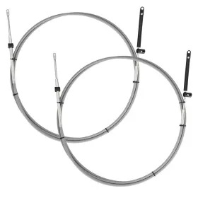 I-cable-15f-2 Boatcon 2pcs 15ft Outboard Throttle Shift Control Cable Side Mount For Mercury