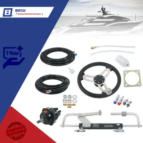 Bt13473b Botjj 90 Hp Outboard Hydraulic Steering Kit Boat Marine System Pump 20 Ft Hose Wheel Bt13473b Botjj 90 Hp Outboard Hydraulic Steering Kit Boat Marine System Pump 20 Ft Hose Wheel
