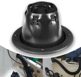 Bu-auto Buqp2211 4.5 Inch Marine Cable Boot Universal For Wire Management Waterproof Anti-corrosion