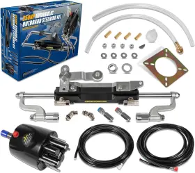 Bu-auto Buqp2401 350hp Boat Outboard Hydraulic Steering System Kit For Yamaha Suzuki Honda Nissan