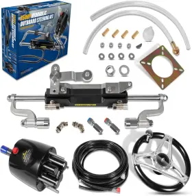 Bu-auto Buqp9001 350hp Boat Outboard Hydraulic Steering System Kit For Yamaha/suzuki/honda/mercur