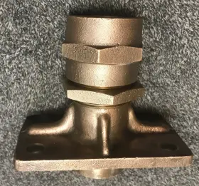 Buck Algonquin 12d34 Algonquin/westmoreland Bronze Rudder Port 1-1/4 Inch Shaft Flange 5-1/2x3-9/16 X5