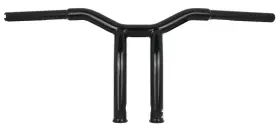 B12-6051sb Burly Brand Dominator Raked Bar 10in - Matte Black