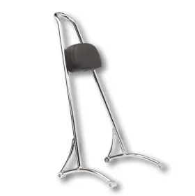 B13-1501c Burly Brand Tall Sissy Bar 20in - Chrome