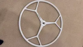 Carbonautica Sw-cs800g 2 Sport Composite Sailboat Steering Wheels. White. 800 Mm Dia