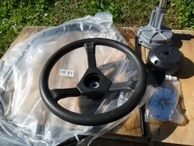 10ftkt Carmocar New Universal Rotary 10ft Boat Steering Kit Great Pricing 13.5 Inch Wheel