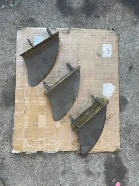 Dixie Sef-1313 Sef 1313 Bronze Ski Boat Tracking Fins Set Used Fresh Water Only