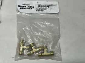 Hf5530 Dometic 3/8 Inch Brass Tee Tube Ends 3-pack