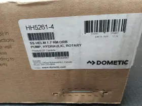 Hh5261-4 Dometic Seastar Teleflex Rear Mount Helm 1.7 C.i. Boat Hydraulic Steering Pump Hh5261-4 Dometic Seastar Teleflex Rear Mount Helm 1.7 C.i. Boat Hydraulic Steering Pump