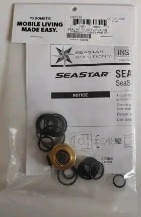 Dometic Seastar Hs5196 New Genuine Oem Seal Kit For Power Steering Servo Valve