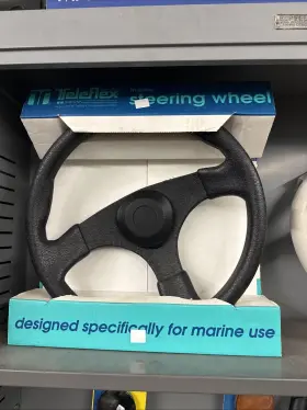 Sw59491p Dometic Seastar 14 Inch Stealth 3 Spoke Boat Steering Wheel For Teleflex Marine