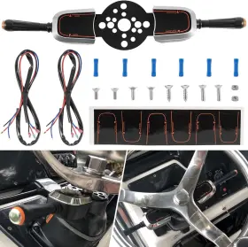 Dr-auto Drqp1217 Pt2000-1p Bezel Control Switch Dua Blinker Trim/jack Plate For Seastar Hydraulic