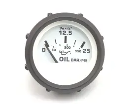 Faria 12927 Gp9518 Euro White Series 2 Inch 25 Psi Transmission Pressure Gauge
