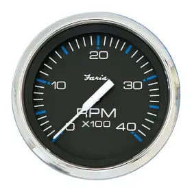 Faria 33719 Td9732 Chesapeake Black Magnetic Pickup 4000 Rpm Diesel Tachometer