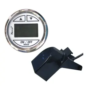 Faria Beede Instruments 13850 Chesapeake White Ss 2 Inch Depth Sounder Transom Mount Transducer Marine