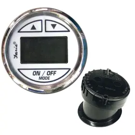 Faria Beede Instruments 13851 Chesapeake White Ss 2 Inch Depth Sounder With In-hull Transducer Marine