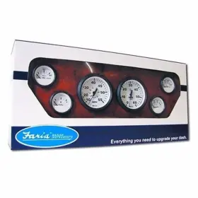 Faria Beede Instruments Kt9798 Euro Gauge Inboard Set Tachometer-speed-fuel-volt-water-temp-oil Press
