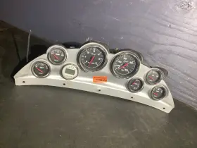 Faria Tc7019a Silver Dash Panel 7 Gauges Depth Sounder Assy
