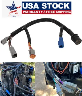 Fxqp01339 Fx-motor 423-6344 Engine Adapter Harness For 1976-1995 Johnson Evinrude Deutsch Controls