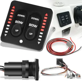 G-power Gp2241 15170-001 Led Trim Tab Switch Kit With 36 Inch Pigtail For Lenco Marine Single Systems
