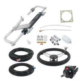 Gg5602095e Globegarage 90hp Hydraulic Outboard Steering Kit Marine Boat System Usa