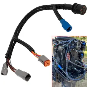 Gm-motor Gmqp01339 423-6344 For Johnson Evinrude 1976-1995 Adapter Harness Old Engines 0176344 18 Inch