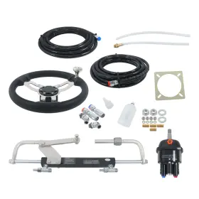 Gps4315688 Golfpartstore 90hp Marine Outboard Hydraulic Steering System Kit For Boats 2 X 20ft Hoses New