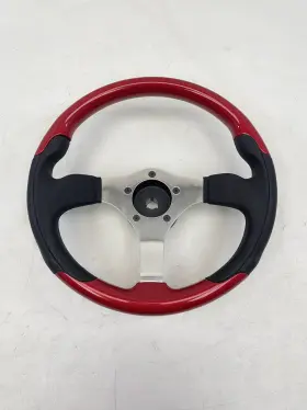 Grant Gls003 Red/black 13 1/4 Inch Diameter Steering Wheel With Hub Marine Boat