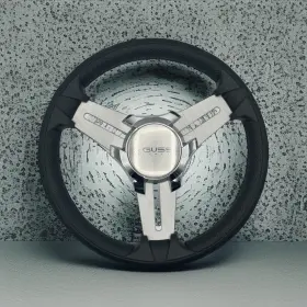 W139-m015-wh-13-gussi Gussi Italia Model 15 Marine Steering Wheel Brush Alum Spokes Logo Keyed W139-m015-wh-13-gussi Gussi Italia Model 15 Marine Steering Wheel Brush Alum Spokes Logo Keyed
