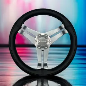 W208-gussi Gussi Italia W208 Steering Wheel Gray Brushed Alum Spoke Center Cap