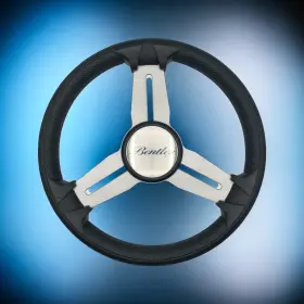 W347-m15a-07-bentley Gussi Italia Model 15a Marine Steering Wheel Brushed Alum Spokes Bentley Boats Cap Keyed