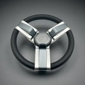 W447-progl Gussi Italia Marine Steering Wheel Multi Color Gray Aluminum Tige