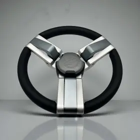 W447-progn Gussi Italia Marine Steering Wheel Multi Color Gray Aluminum Tige