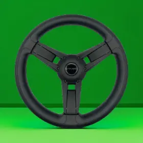 Gussi Italia W452-giaz-wh Giazza Black Golf Cart Steering Splined Hub Soft Touch Rim Abs Spokes